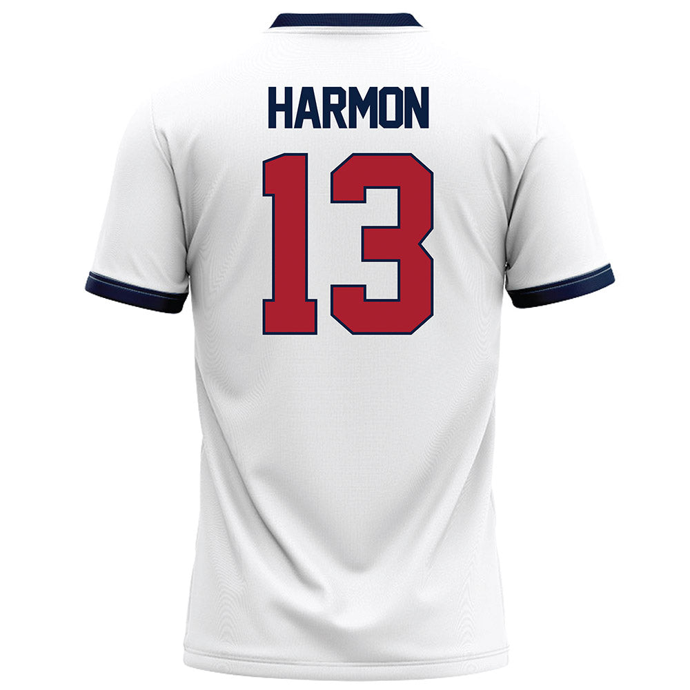Liberty - NCAA Football : Damond Harmon - White Football Jersey-1