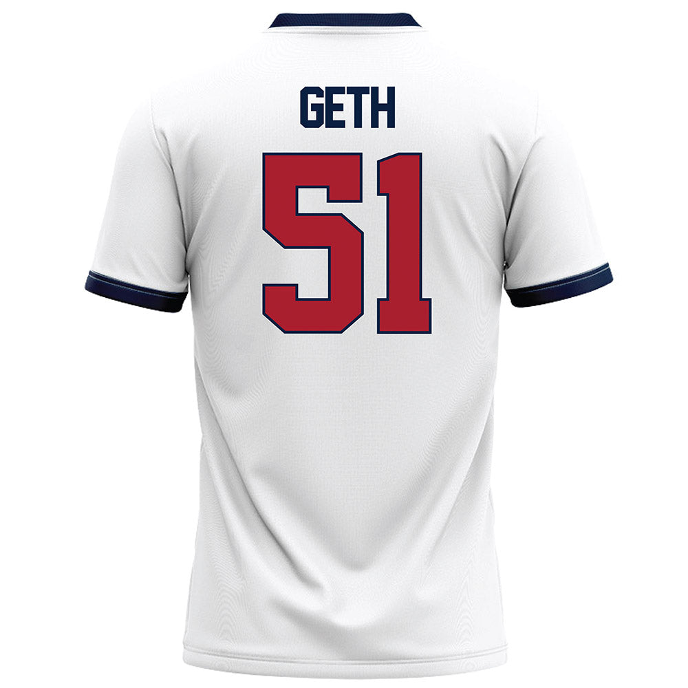 Liberty - NCAA Football : DJ Geth - White Football Jersey-1