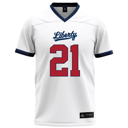 Liberty - NCAA Football : Caden Williams - White Football Jersey-0