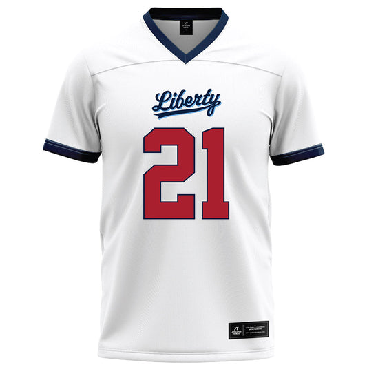 Liberty - NCAA Football : Caden Williams - White Football Jersey-0