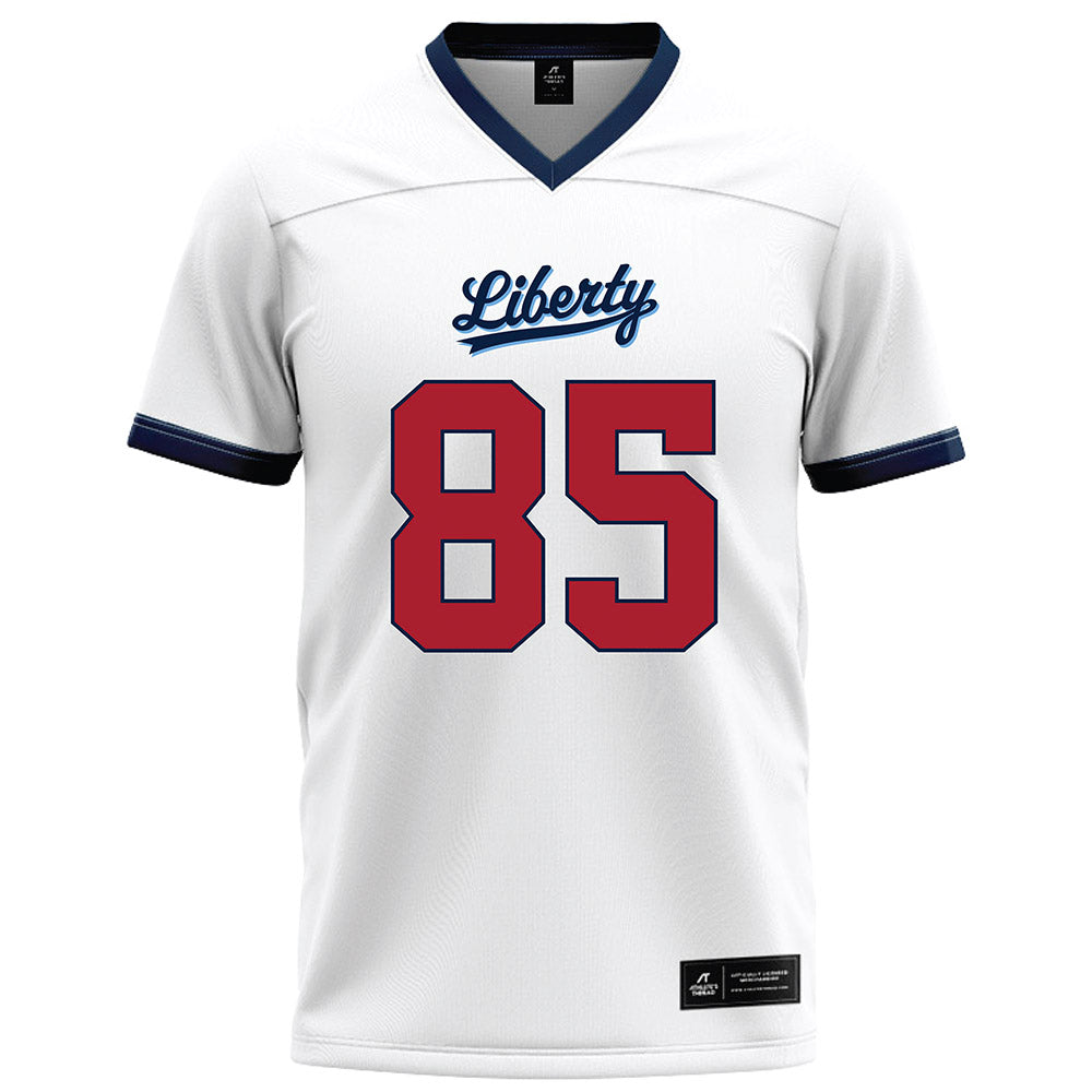 Liberty - NCAA Football : Connie Hewitt II - White Football Jersey-0
