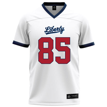 Liberty - NCAA Football : Connie Hewitt II - White Football Jersey-0