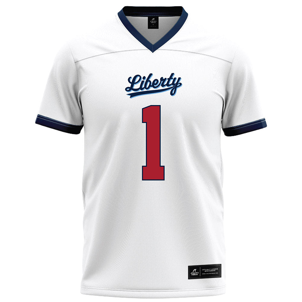 Liberty - NCAA Football : CJ Bazile Jr - White Football Jersey-0