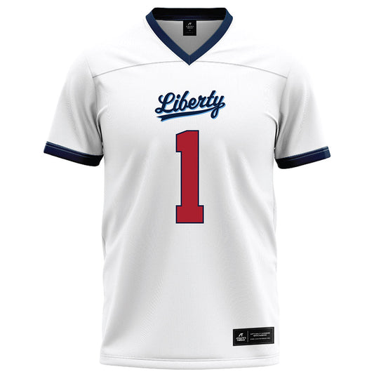 Liberty - NCAA Football : CJ Bazile Jr - White Football Jersey-0