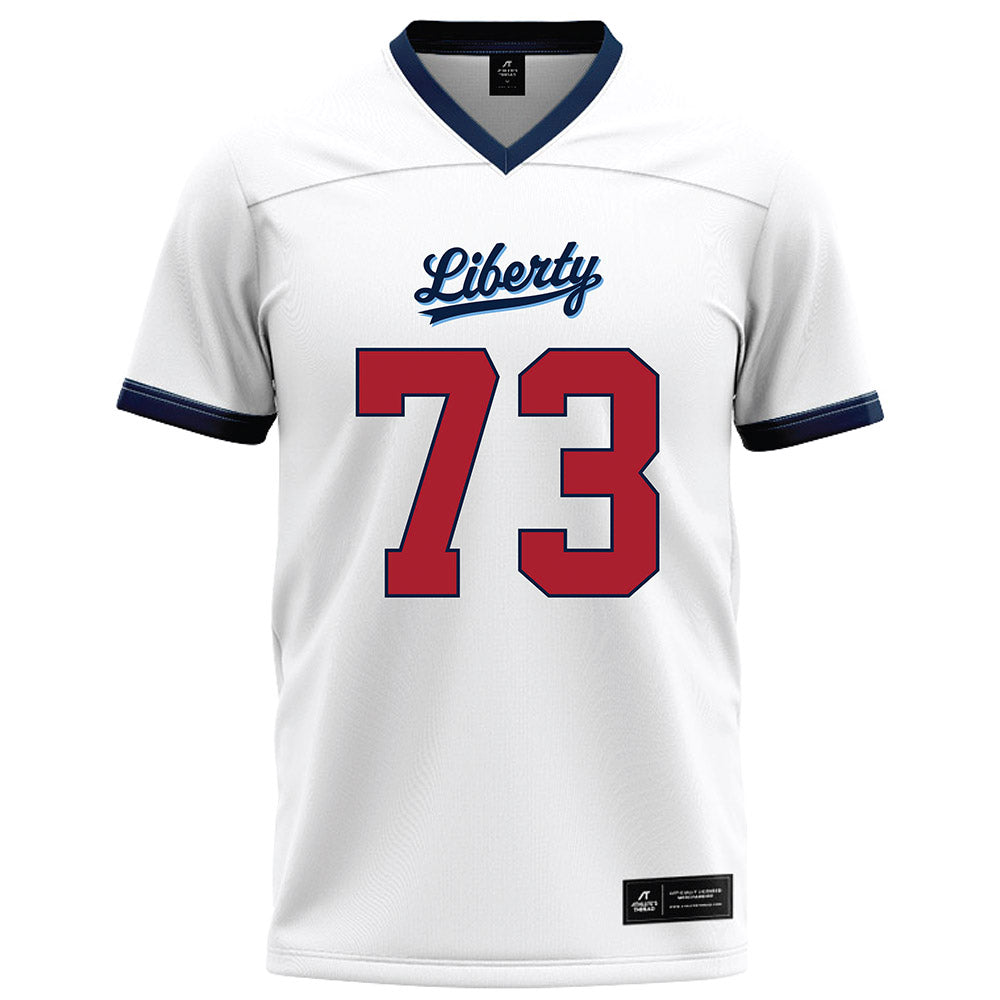 Liberty - NCAA Football : Curtis Doirilus - White Football Jersey-0