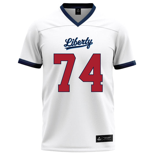 Liberty - NCAA Football : Jacob Lecates - White Football Jersey