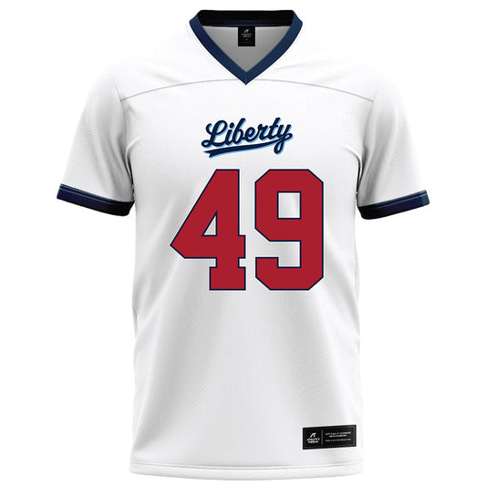 Liberty - NCAA Football : Grey Carroll - White Football Jersey