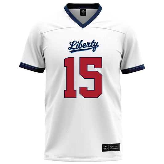 Liberty - NCAA Football : Bentley Hanshaw - White Football Jersey
