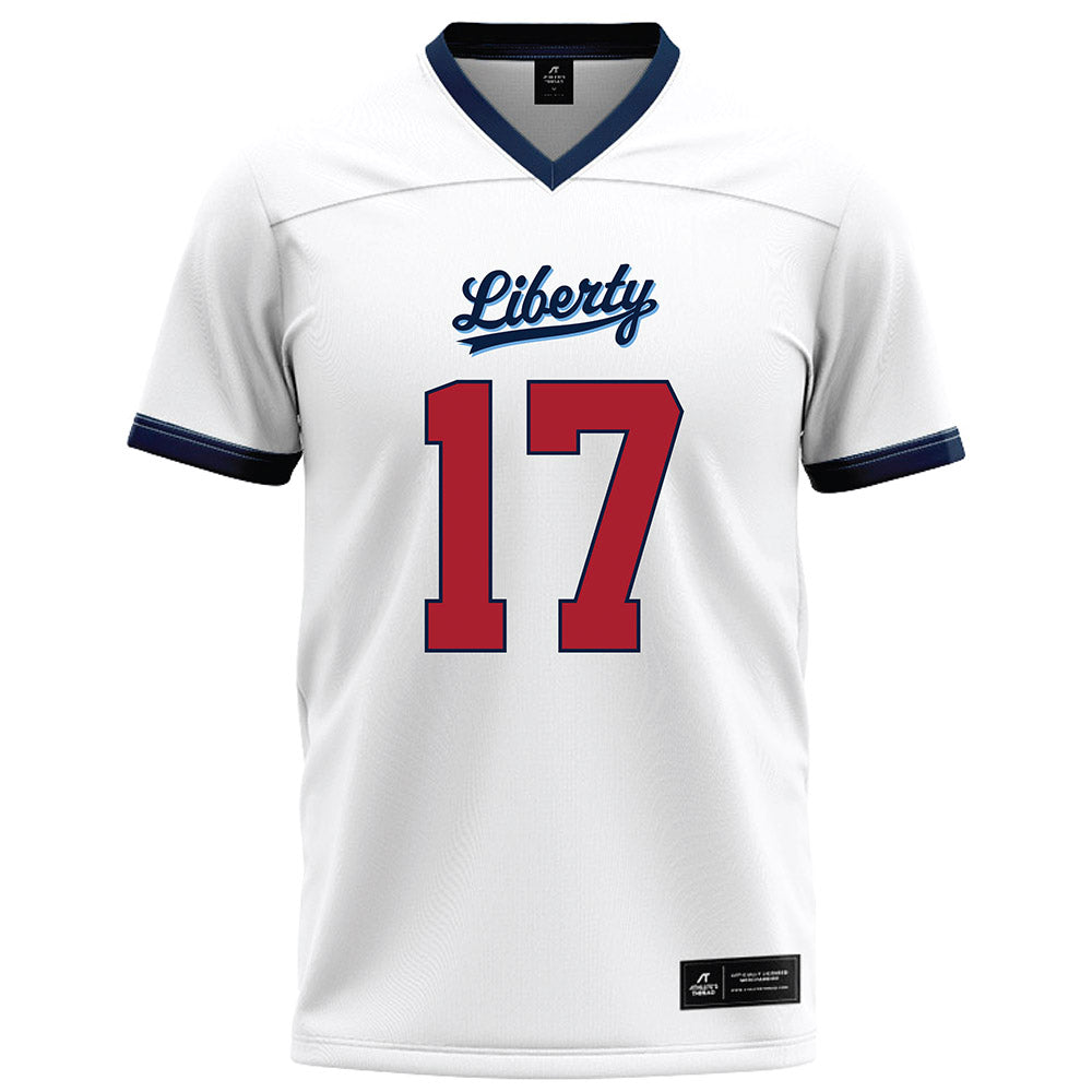Liberty - NCAA Football : Bo Burklow Jr. - White Football Jersey-0