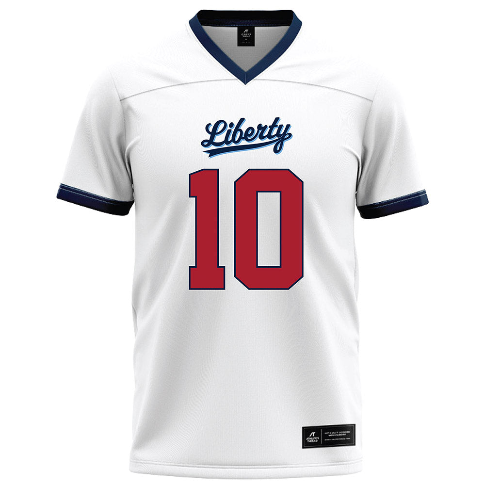 Liberty - NCAA Football : Jonathan Monteiro - White Football Jersey-0