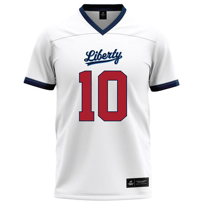 Liberty - NCAA Football : Jonathan Monteiro - White Football Jersey-0