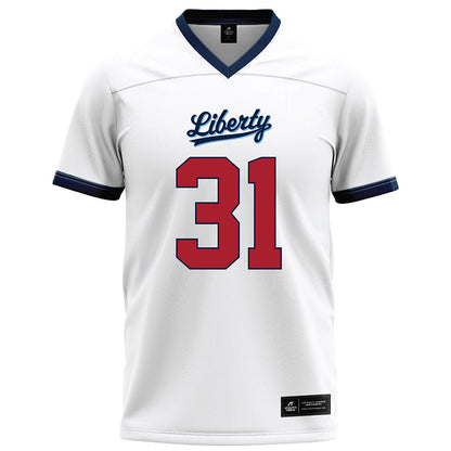 Liberty - NCAA Football : Cole Peterlin - White Football Jersey