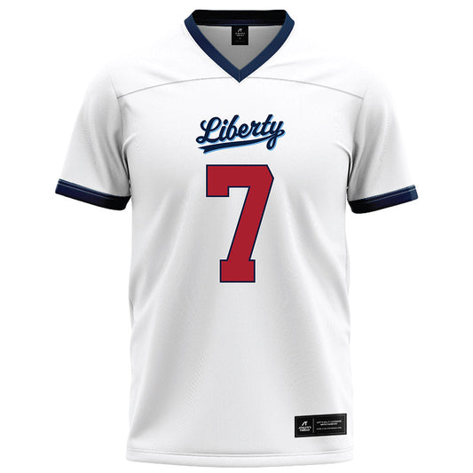 Liberty - NCAA Football : Devin Henderson - White Football Jersey