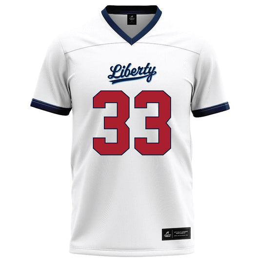 Liberty - NCAA Football : Aidan Vaughan - White Football Jersey