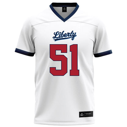 Liberty - NCAA Football : DJ Geth Jr - White Football Jersey-0