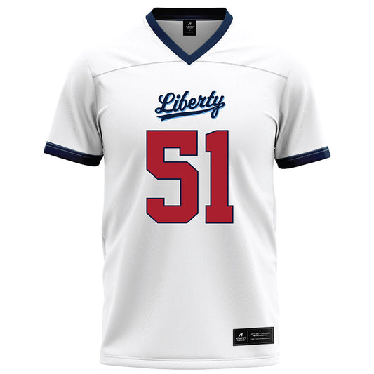 Liberty - NCAA Football : DJ Geth Jr - White Football Jersey-0