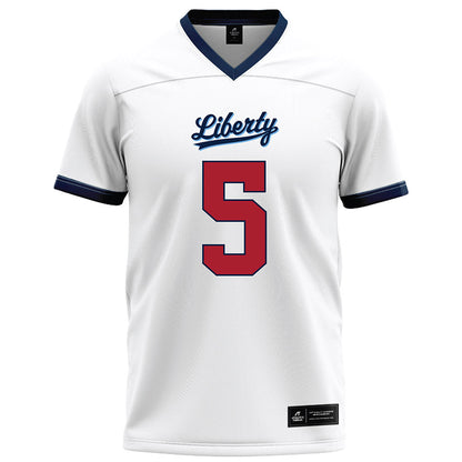 Liberty - NCAA Football : Elijah Hopkins - White Football Jersey