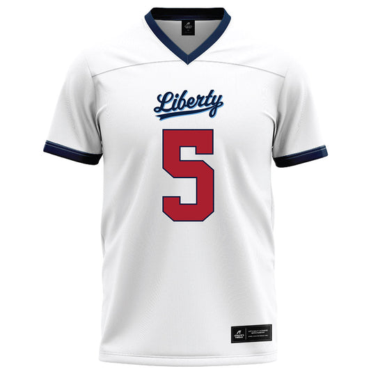 Liberty - NCAA Football : Elijah Hopkins - White Football Jersey