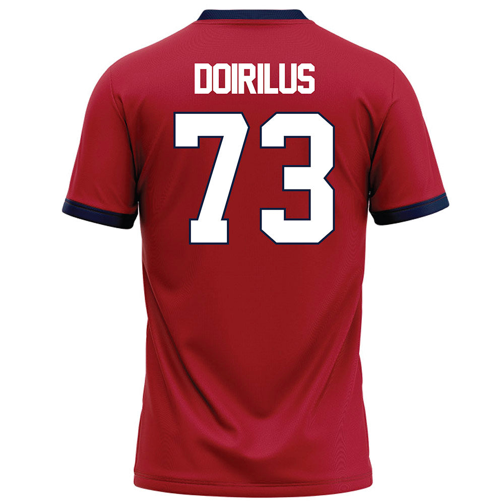 Liberty - NCAA Football : Curtis Doirilus - Red Football Jersey-1