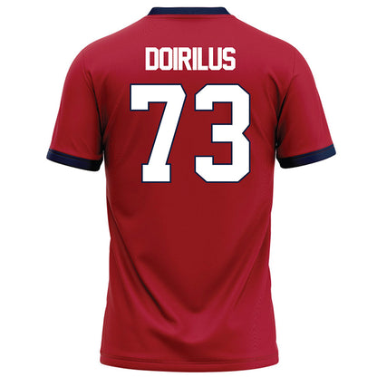 Liberty - NCAA Football : Curtis Doirilus - Red Football Jersey-1