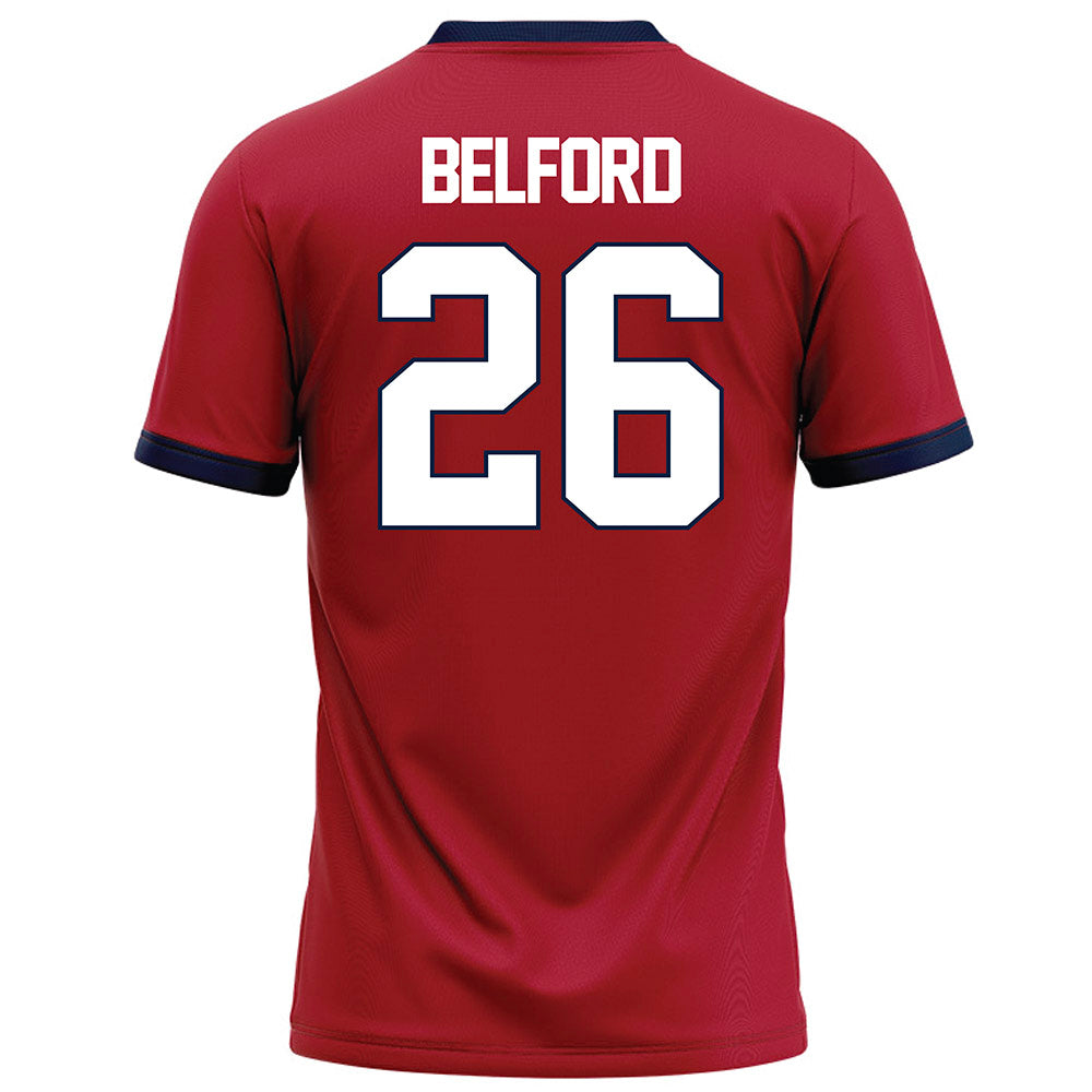 Liberty - NCAA Football : Jaylin Belford - Red Football Jersey