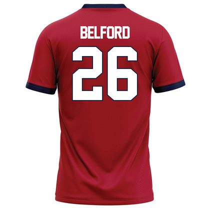 Liberty - NCAA Football : Jaylin Belford - Red Football Jersey