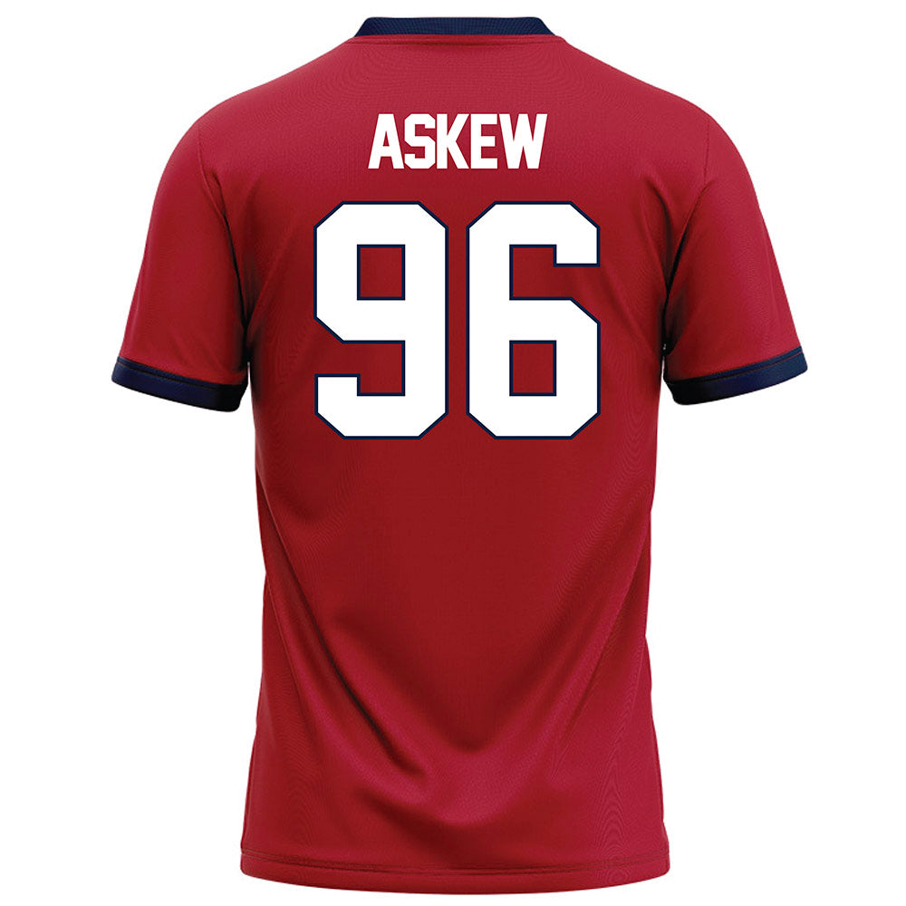 Liberty - NCAA Football : Gavin Askew - Red Football Jersey-1