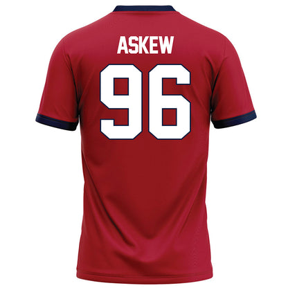 Liberty - NCAA Football : Gavin Askew - Red Football Jersey-1