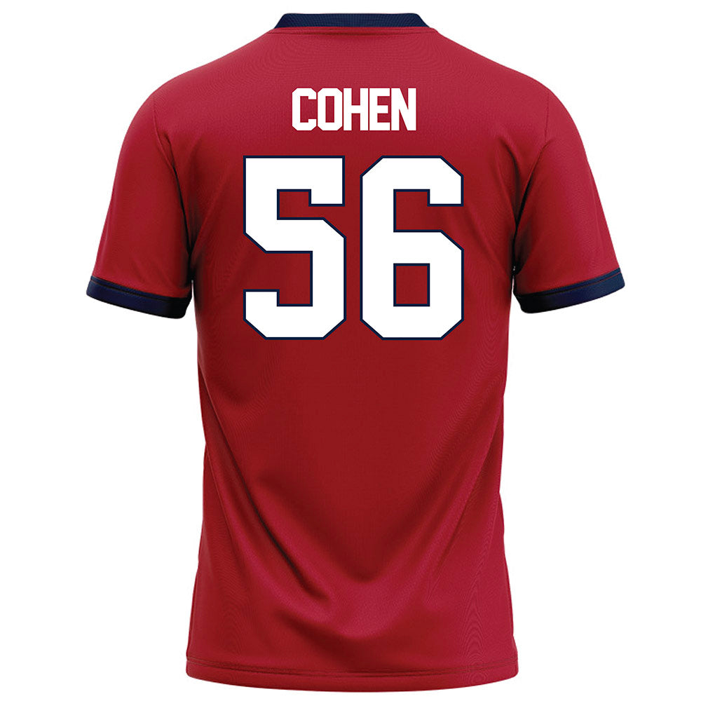 Liberty - NCAA Football : Samuel Cohen - Red Football Jersey-1