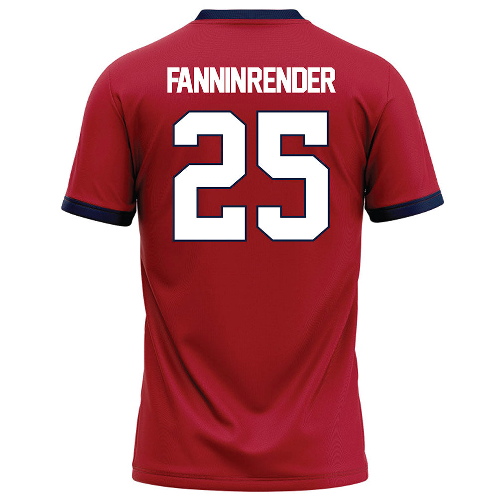 Liberty - NCAA Football : Malachi Fannin-Render - Red Football Jersey-1