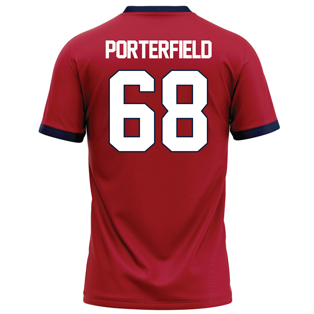 Liberty - NCAA Football : Hunter Porterfield - Red Football Jersey