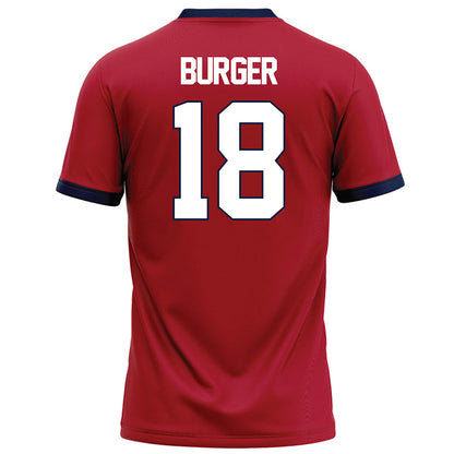 Liberty - NCAA Football : Ryan Burger - Red Football Jersey