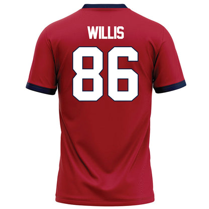 Liberty - NCAA Football : Caleb Willis - Red Football Jersey