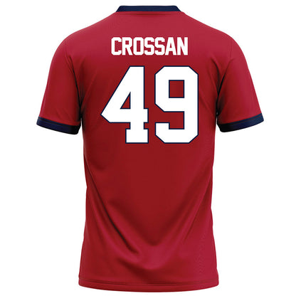 Liberty - NCAA Football : Samuel Crossan - Red Football Jersey