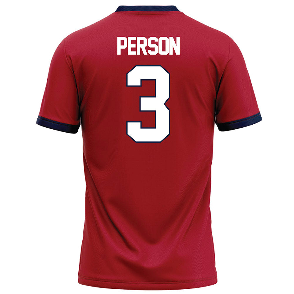Liberty - NCAA Football : Jamari Person - Red Football Jersey-1