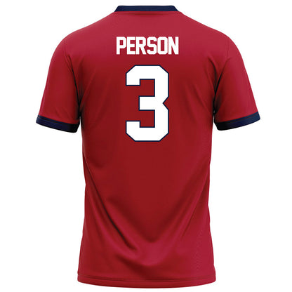 Liberty - NCAA Football : Jamari Person - Red Football Jersey-1