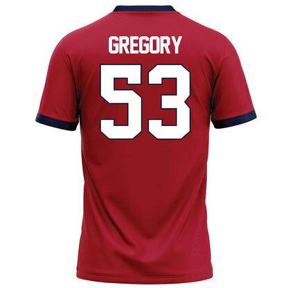 Liberty - NCAA Football : Kristyane Gregory - Red Football Jersey