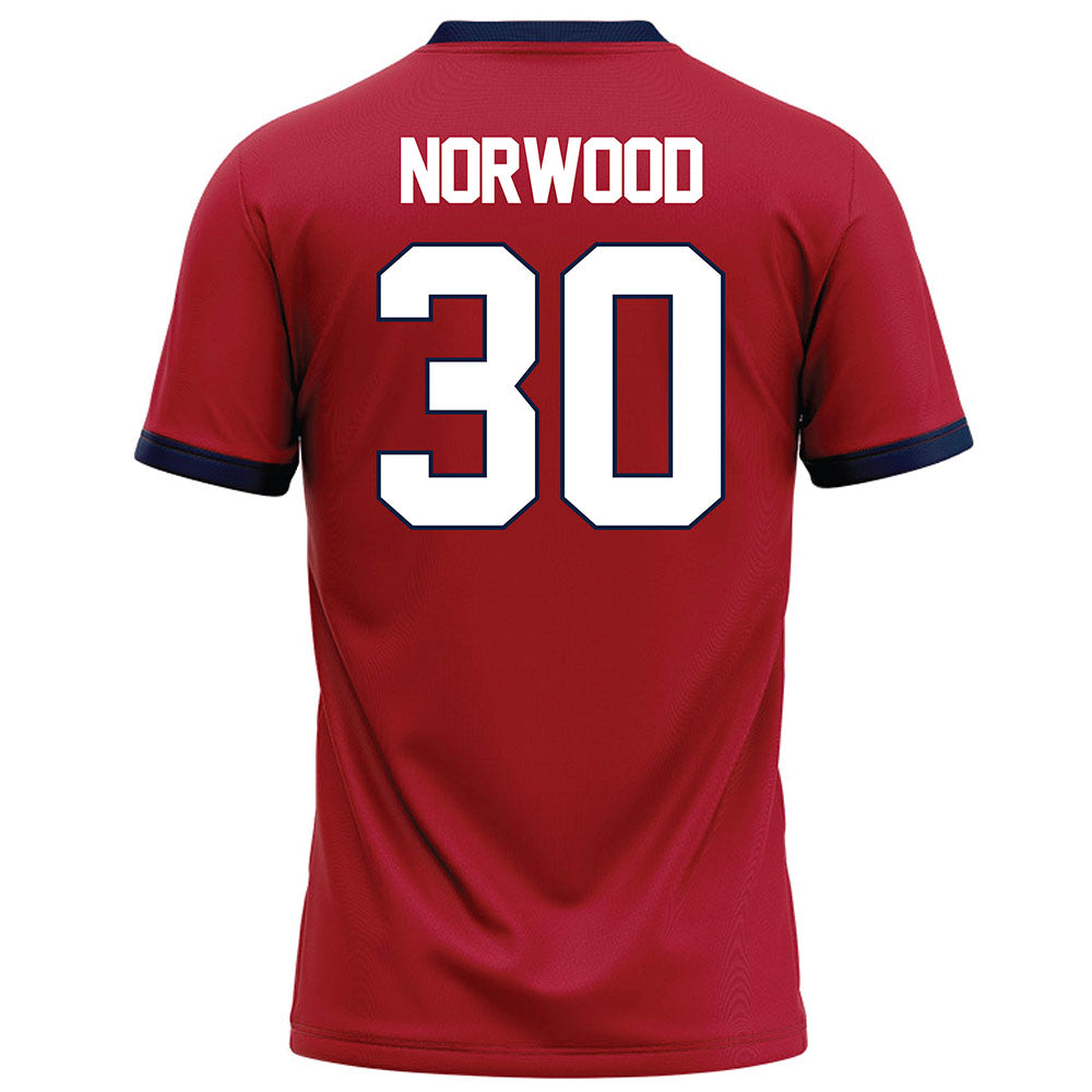 Liberty - NCAA Football : Jordan Norwood - Red Football Jersey