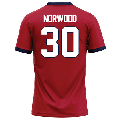 Liberty - NCAA Football : Jordan Norwood - Red Football Jersey