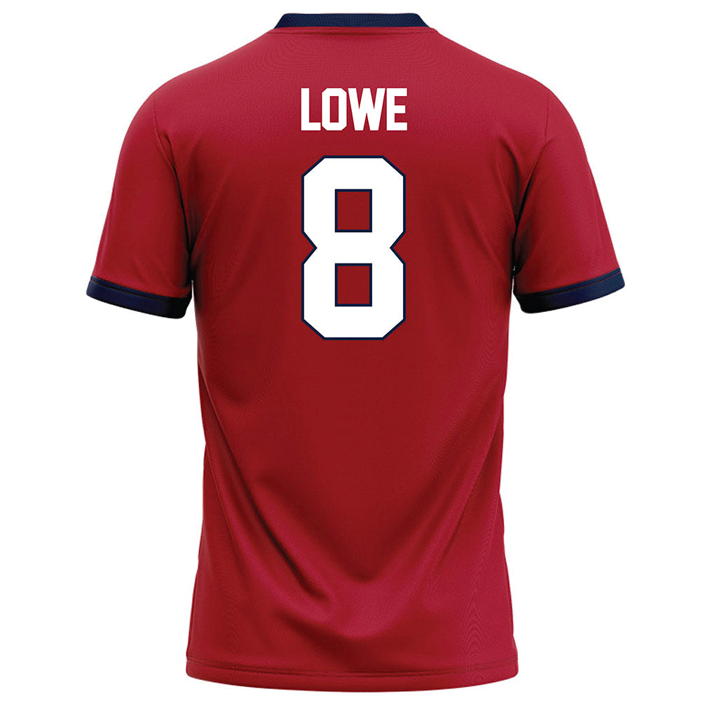 Liberty - NCAA Football : Woodrow Lowe - Red Football Jersey