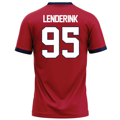 Liberty - NCAA Football : Teagen Lenderink - Red Football Jersey