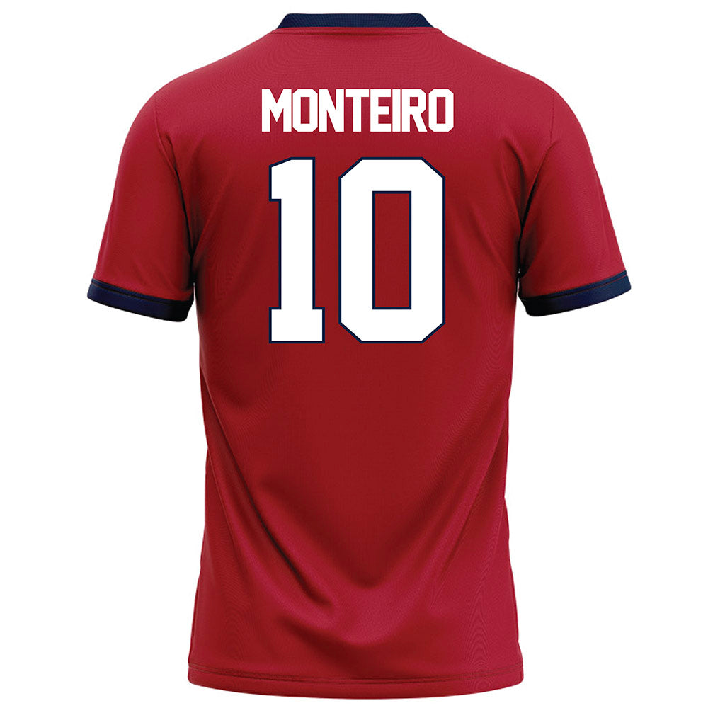 Liberty - NCAA Football : Jonathan Monteiro - Red Football Jersey-1