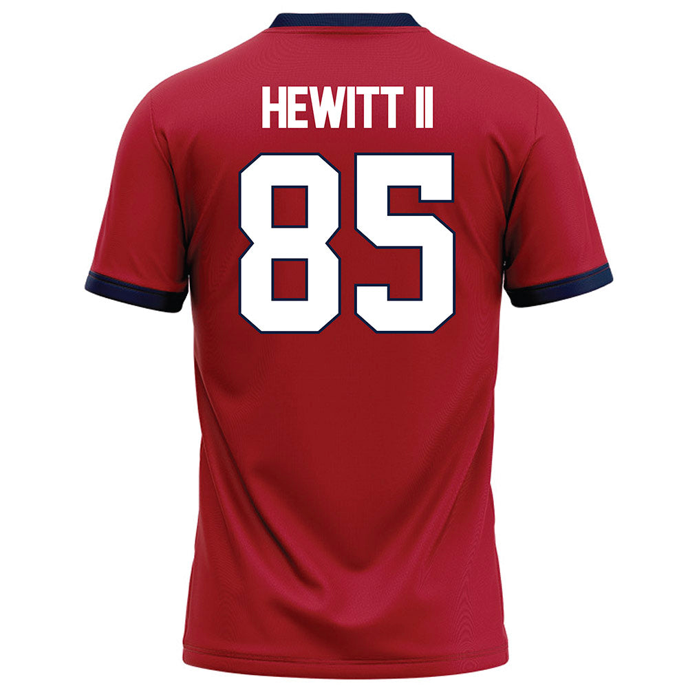 Liberty - NCAA Football : Connie Hewitt II - Red Football Jersey-1