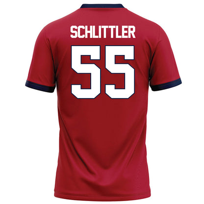 Liberty - NCAA Football : Brendan Schlittler - Red Football Jersey