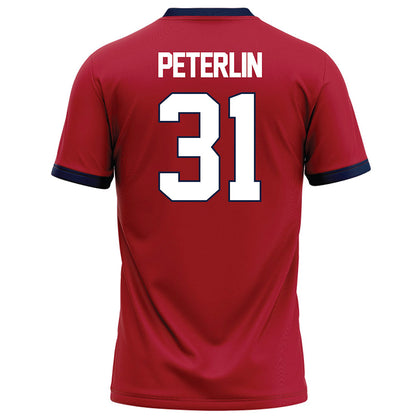 Liberty - NCAA Football : Cole Peterlin - Red Football Jersey