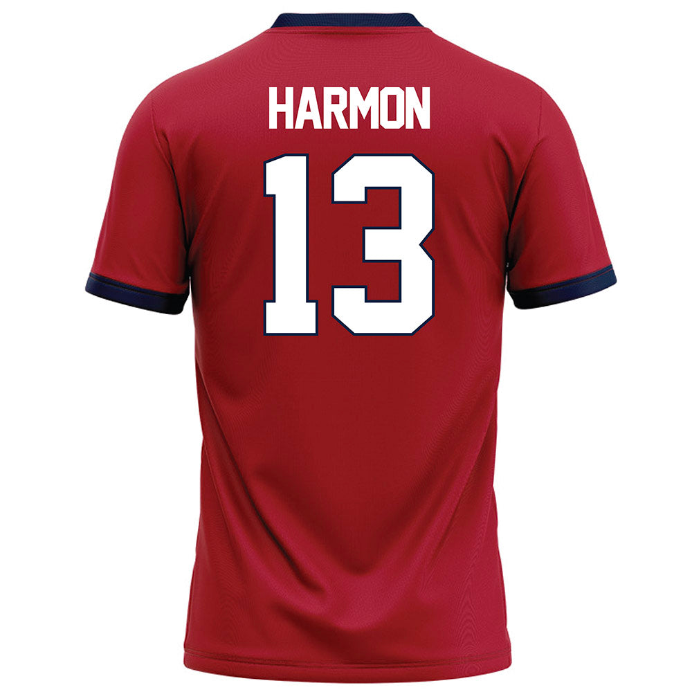 Liberty - NCAA Football : Damond Harmon - Red Football Jersey-1