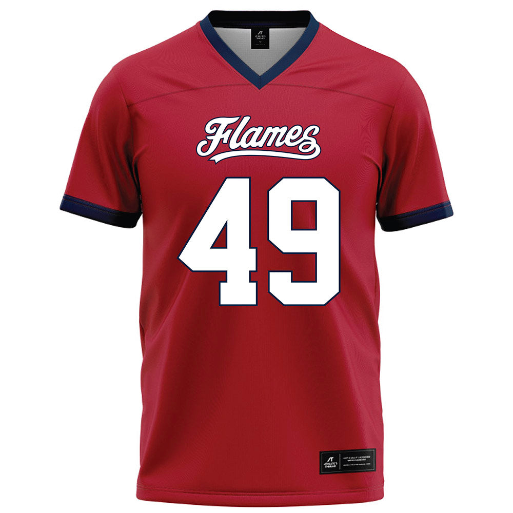 Liberty - NCAA Football : Samuel Crossan - Red Football Jersey