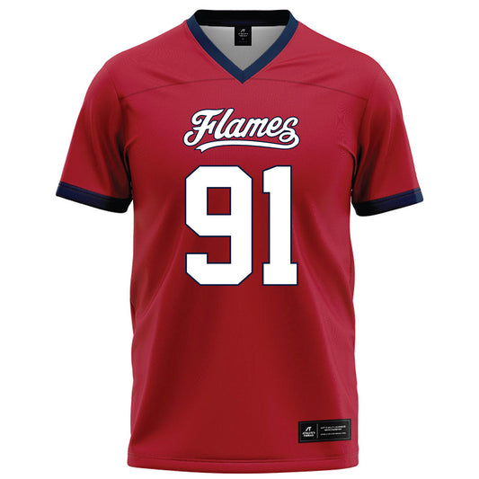 Liberty - NCAA Football : Marius Landsfeld - Red Football Jersey-0