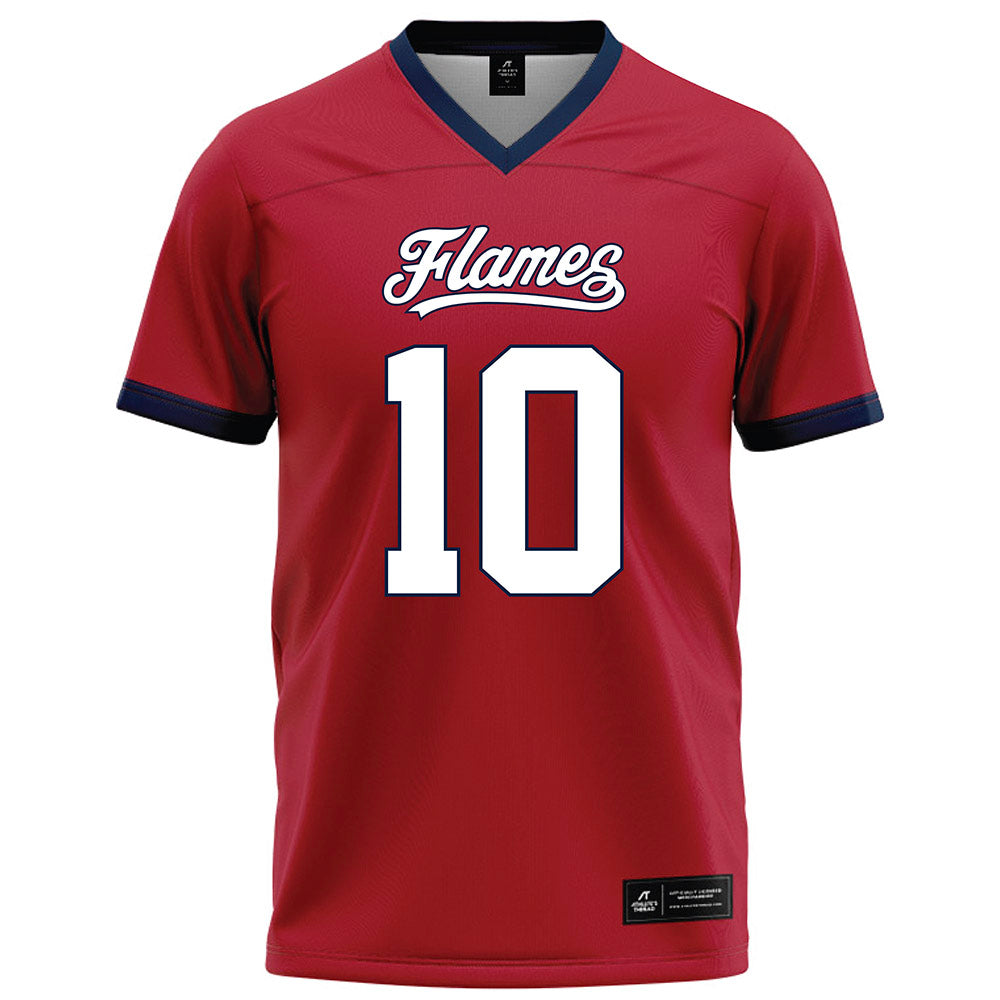 Liberty - NCAA Football : Jonathan Monteiro - Red Football Jersey-0