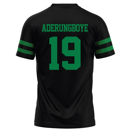 North Texas - NCAA Football : Victor Aderungboye - Black Football Jersey